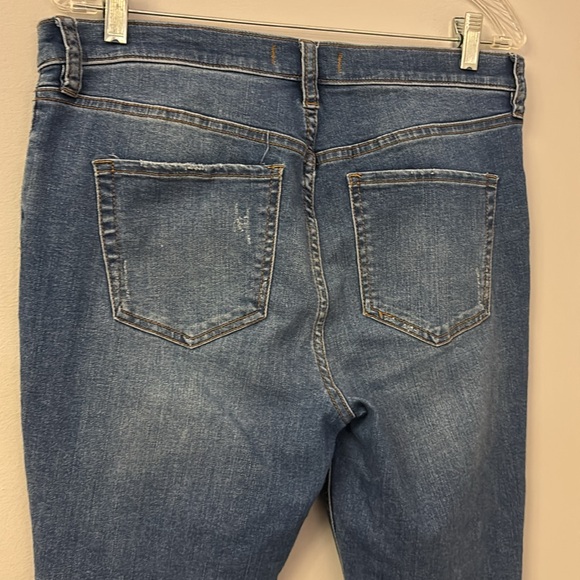 Free People Distressed ripped high rise Jeans size 31 short - Picture 4 of 8